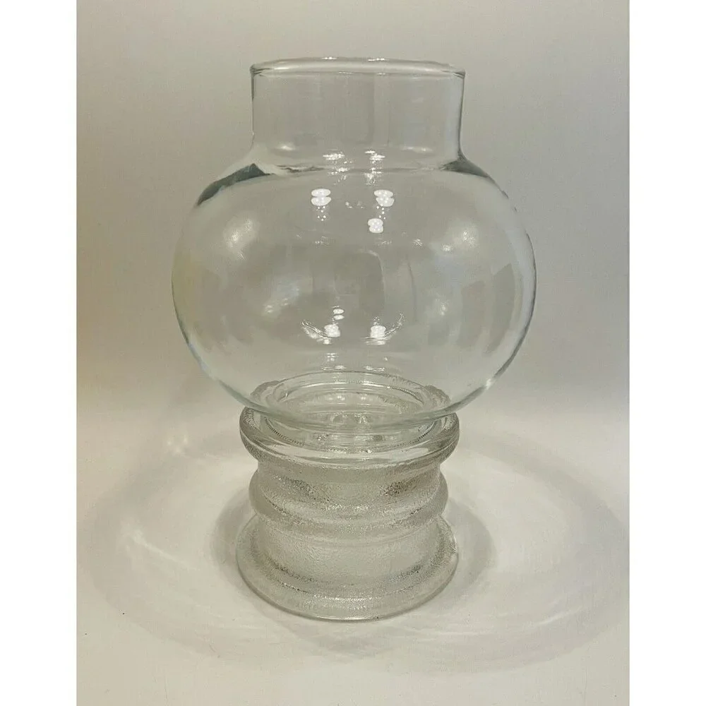 Anchor Hocking Hurricane Candle Holder 8” Taper Pillar Glass Clear Lantern